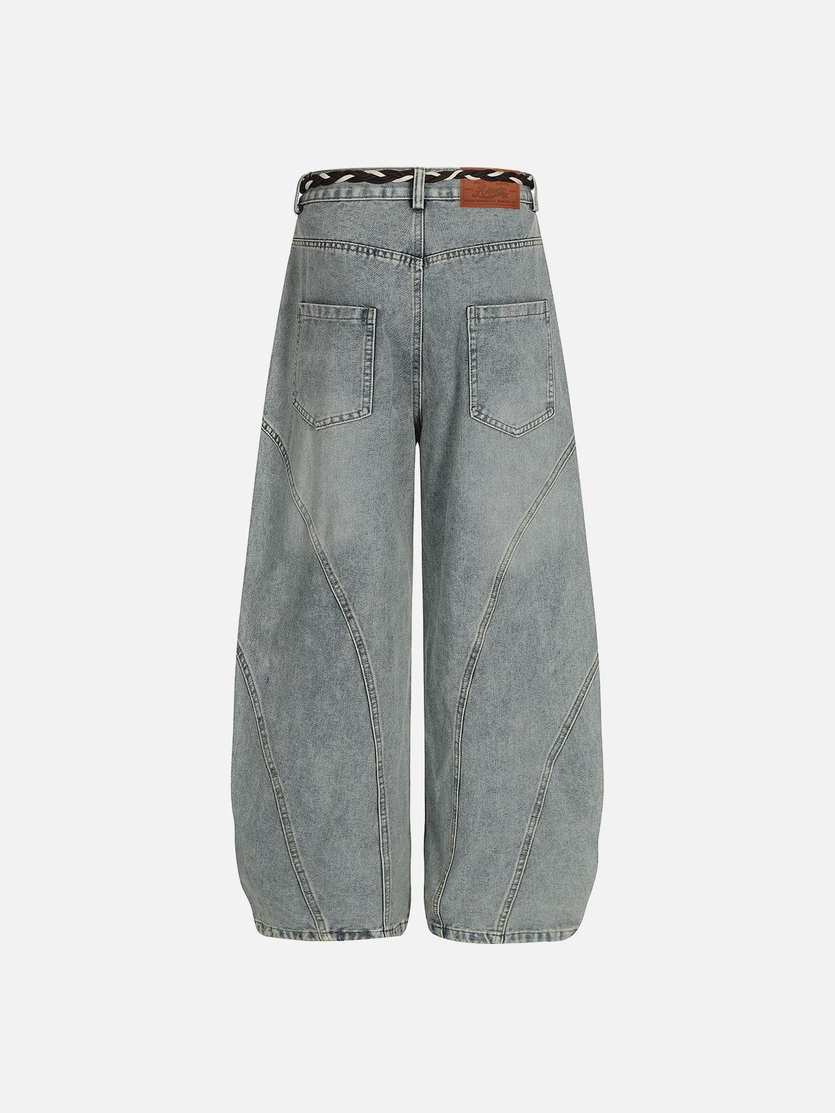 Aelfric Eden Rope Washed Baggy Barrel Jeans - Image 5