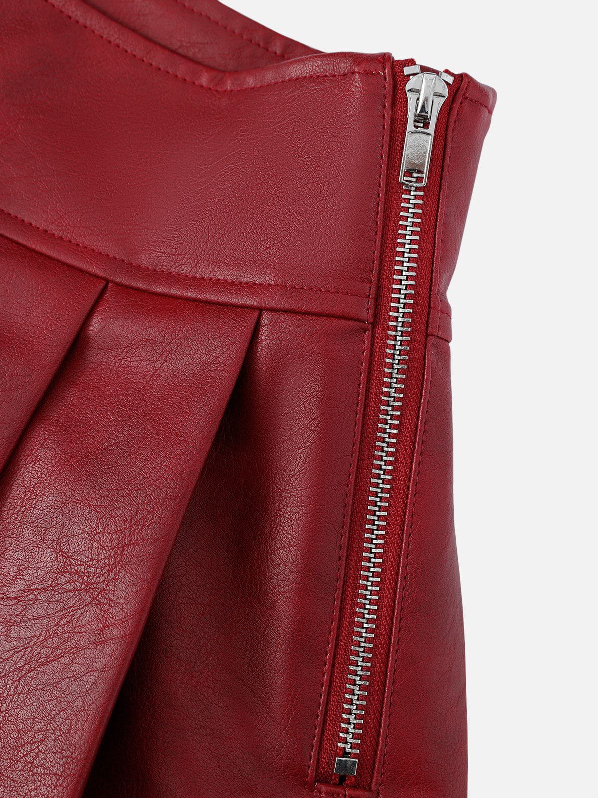 Aelfric Eden Slant Faux Leather Skirt - Image 6