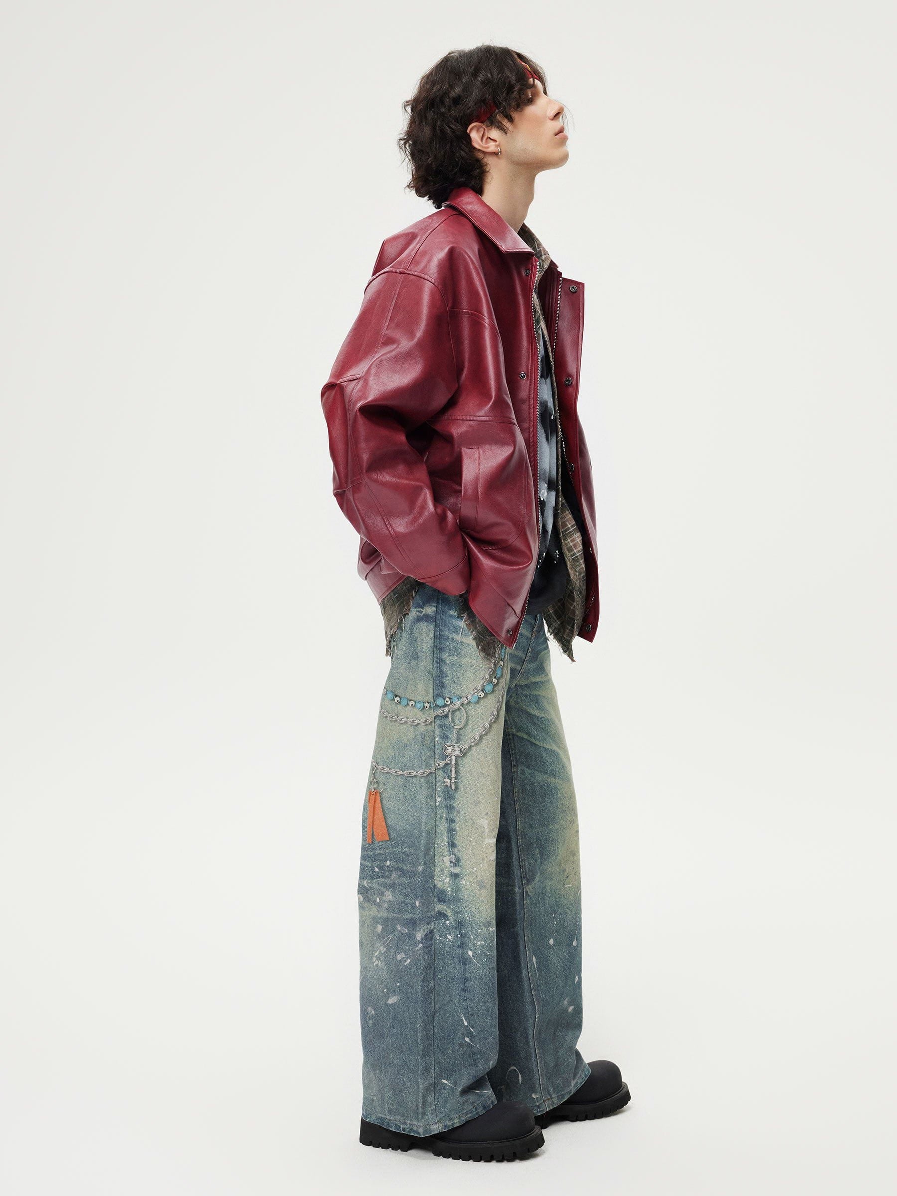 Aelfric Eden Vintage Leather Jacket - Image 3