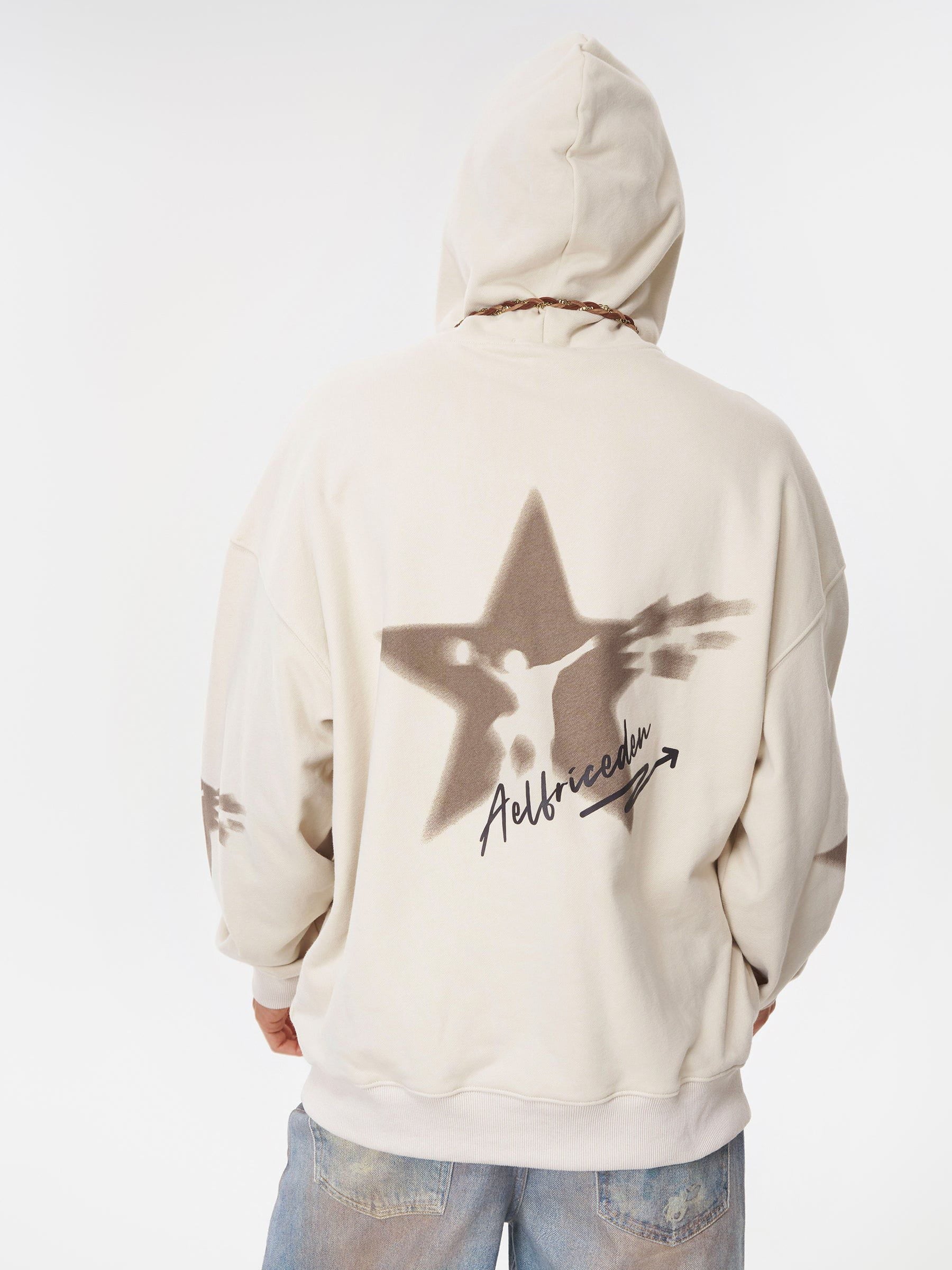 Aelfric Eden Oversized Star Hoodie - Image 2