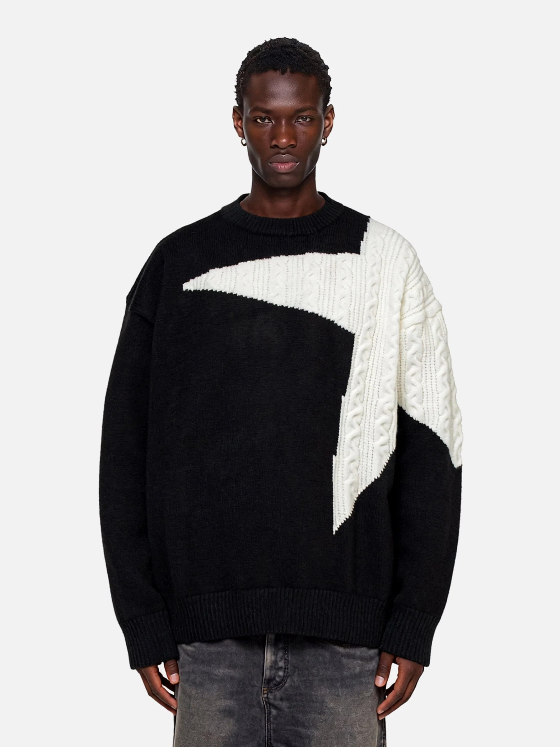 Aelfric Eden Star Patchwork Sweater - Image 3