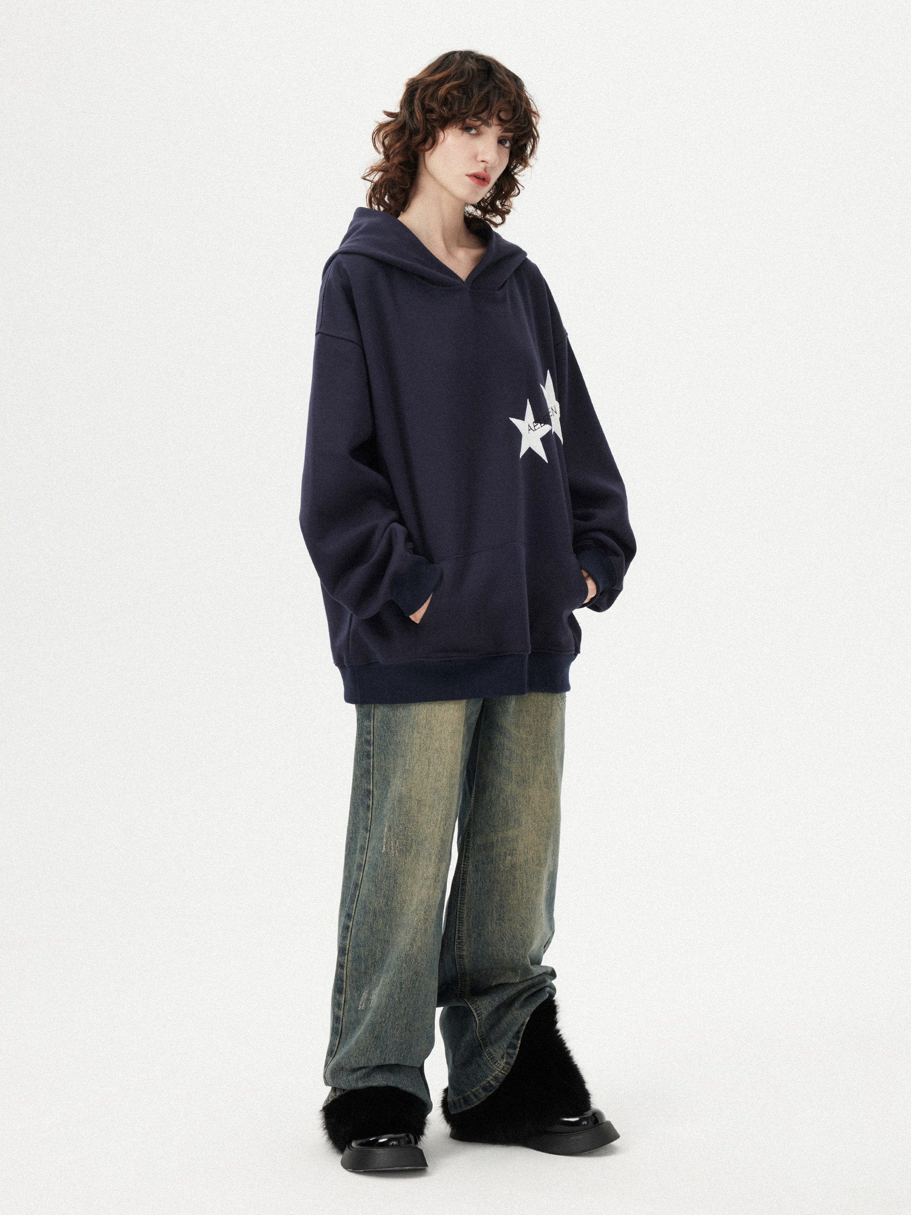 Aelfric Eden Star Color Contrast Hoodie - Image 14