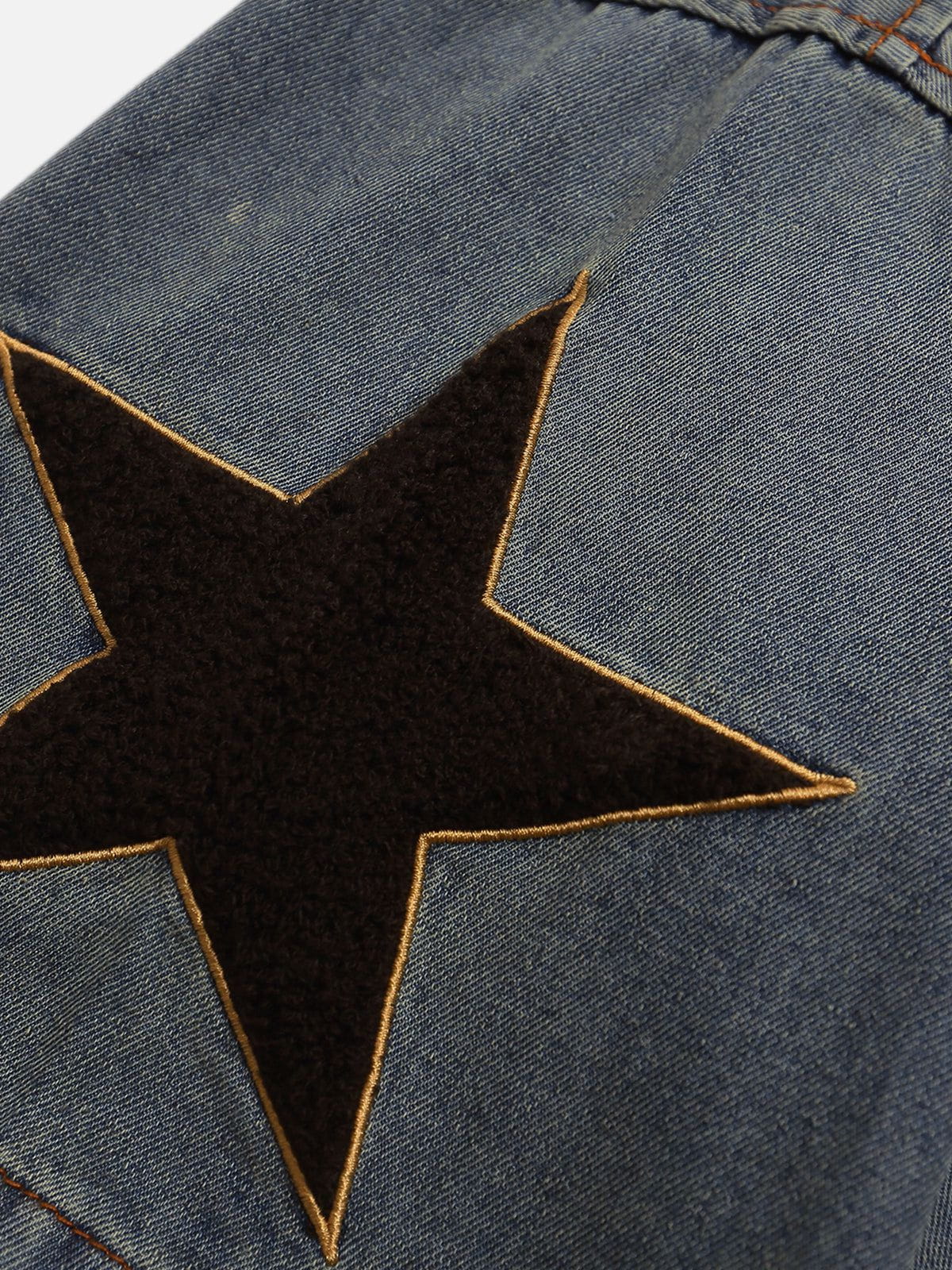 Aelfric Eden 77 V-neck Vintage Star Denim Tee - Image 3