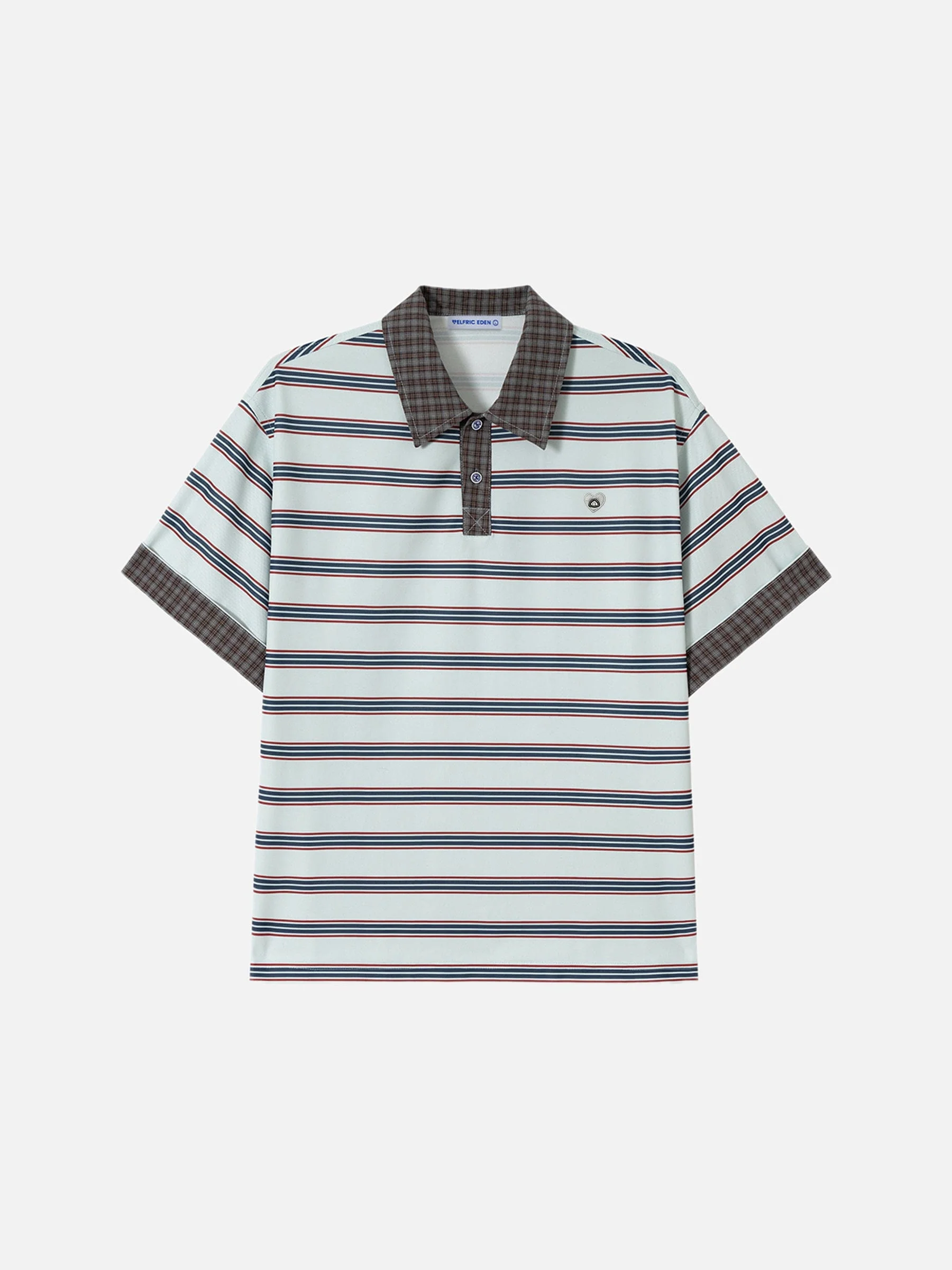 Aelfric Eden Stripe Contrast Collar Tee - Image 3