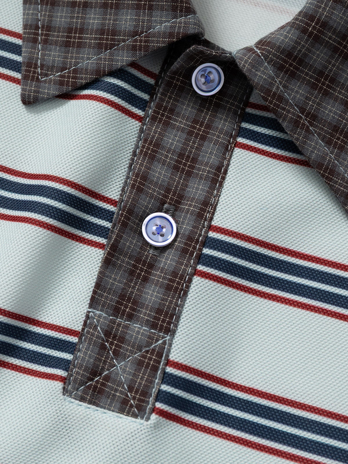Aelfric Eden Stripe Contrast Collar Tee - Image 4