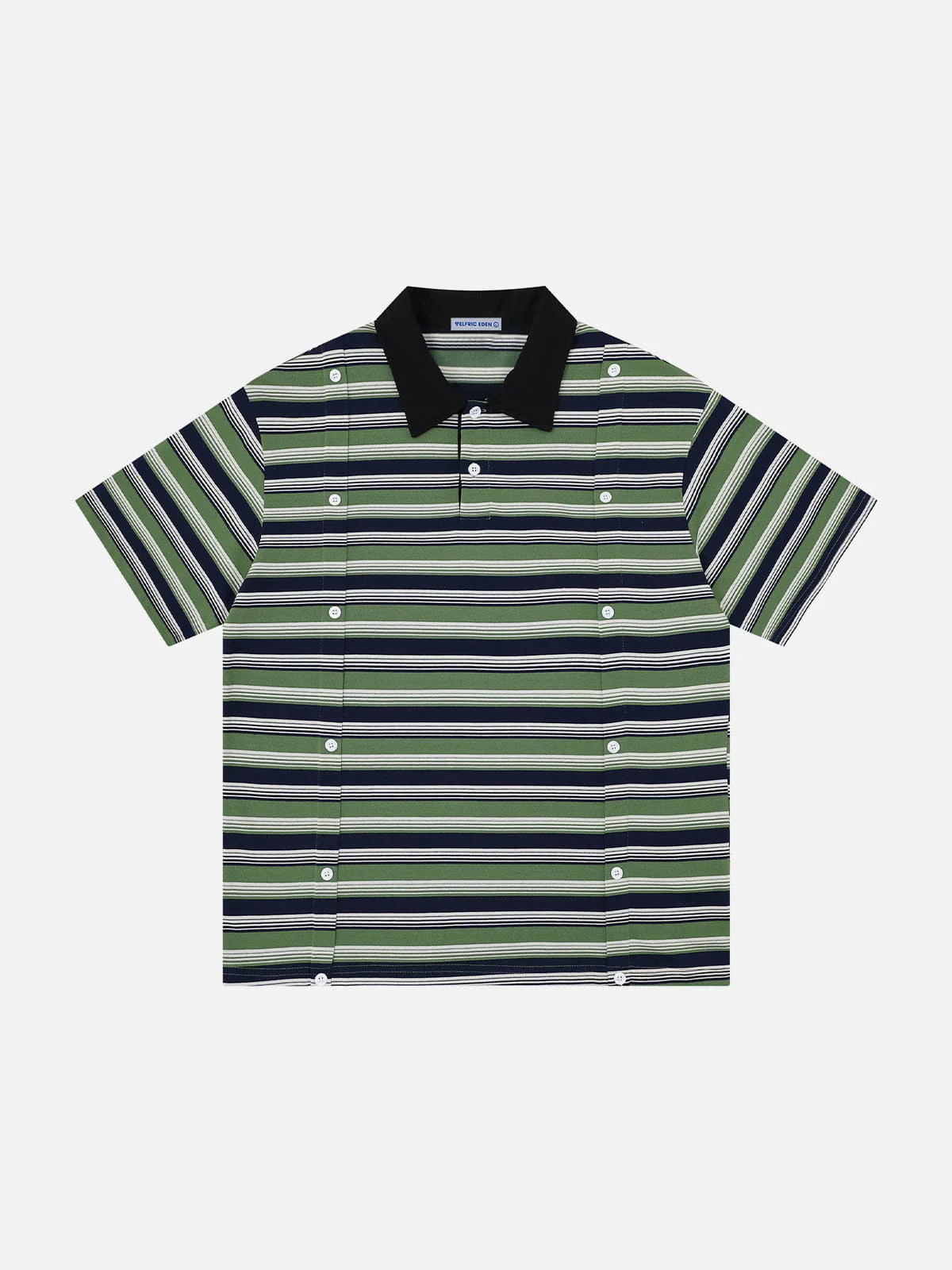 Aelfric Eden Stripe Panel Polo Tee - Image 3