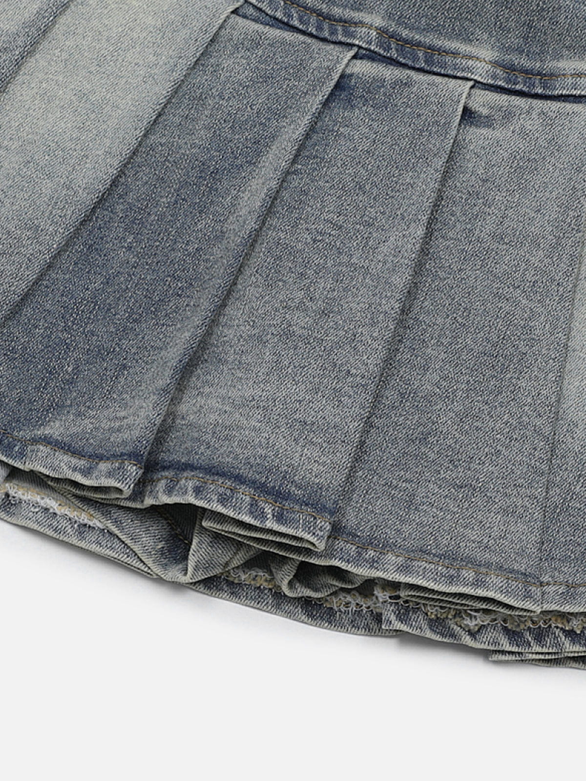 Aelfric Eden Studded Pleated Denim Skirt - Image 5