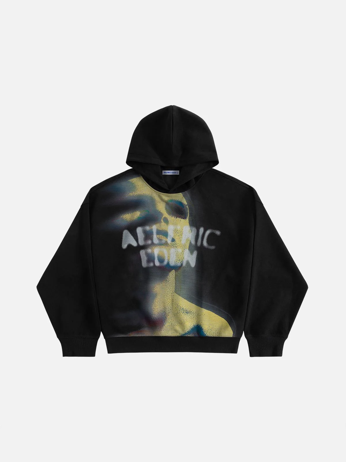 Aelfric Eden Oversized Thermal Pattern Pullover Hoodie - Image 4