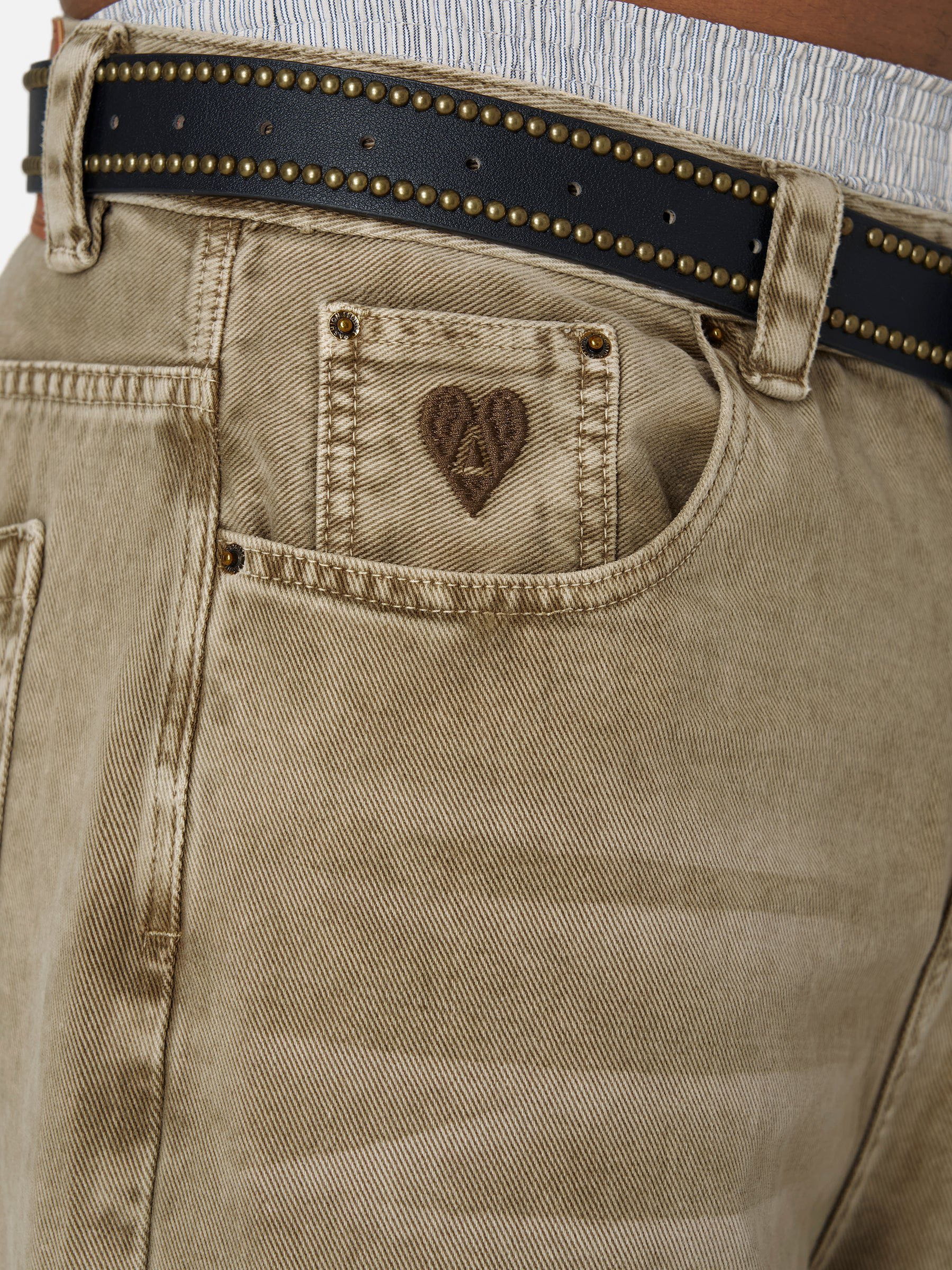 Aelfric Eden Baggy Brown Washed Jeans - Image 6