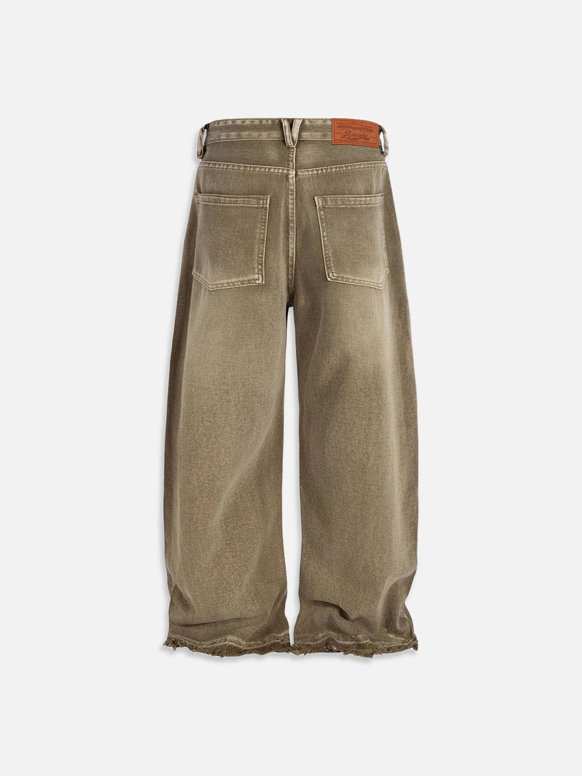 Aelfric Eden Baggy Brown Washed Jeans - Image 7