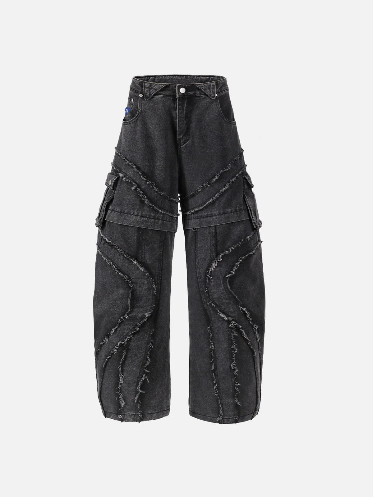 Aelfric Eden Wave Panel Baggy Barrel Jeans - Image 2