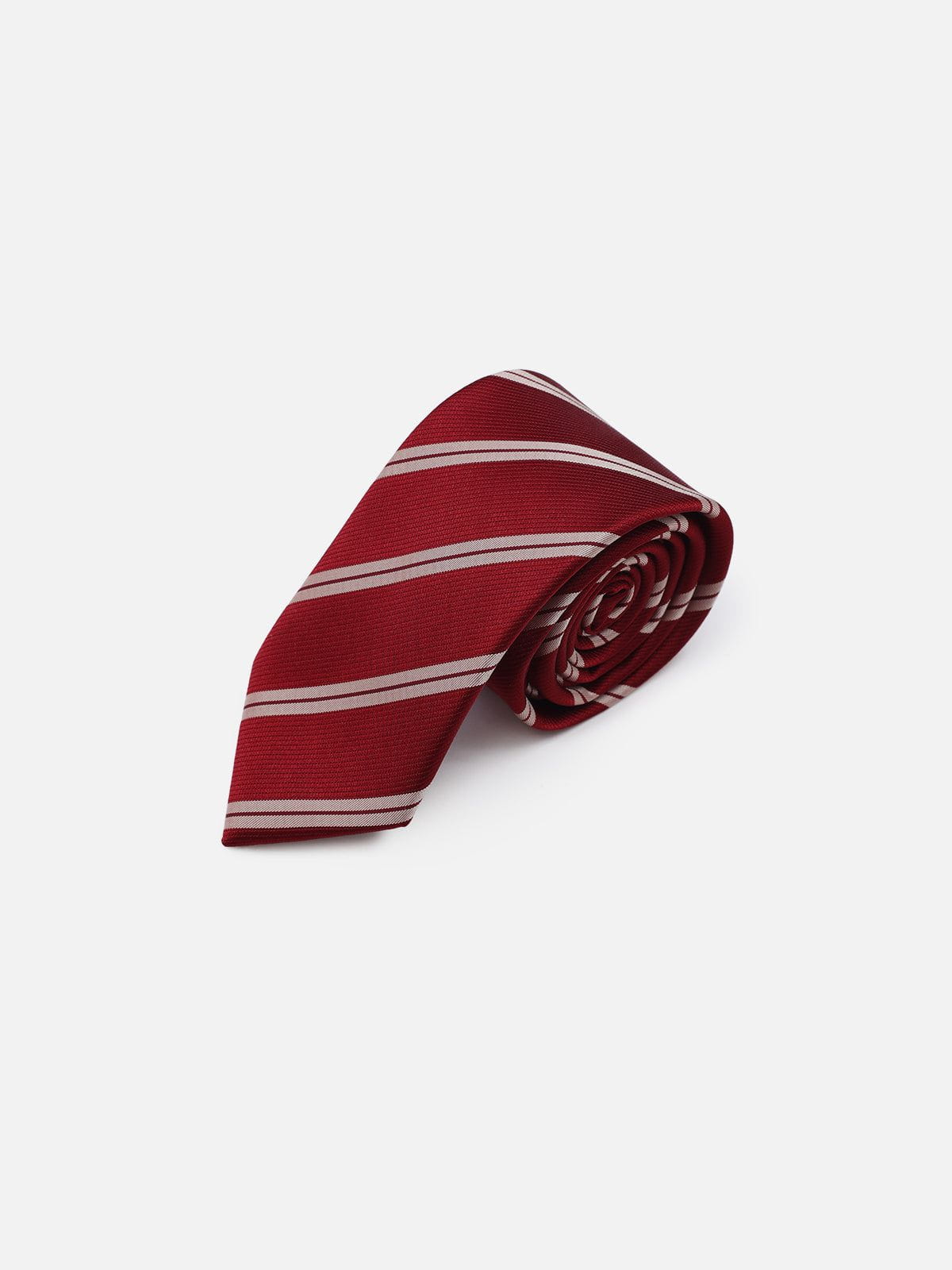 Angora Red Stripe Necktie - Image 4