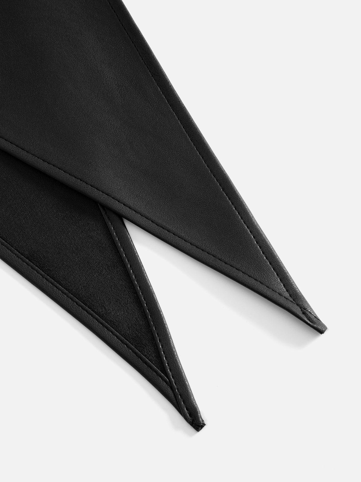 Faux Leather Square Scarf - Image 3