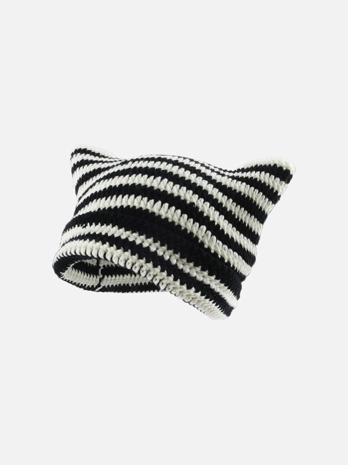 Stripe Cat Ear Beanie - Image 3