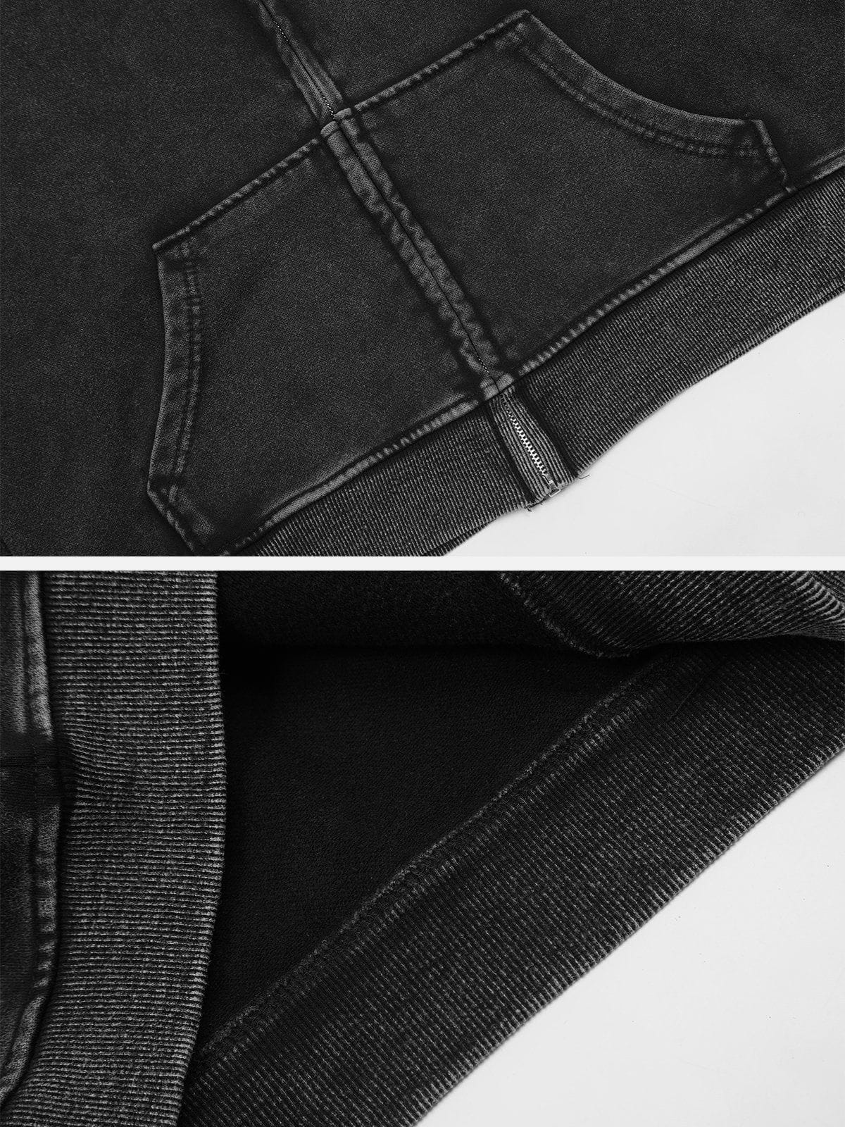 Aelfric Eden Boxy Solid Zip Up Hoodie - Image 12